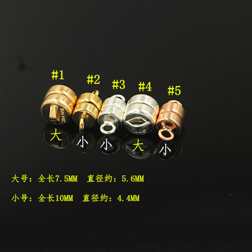 ปุ่มอเมริกัน DIY14K Gold Clad GF Gold ฉีด 925 เงินสเตอร์ลิงแม่เหล็กหัวเข็มขัด DIY สร้อยคอสร้อยข้อมือ