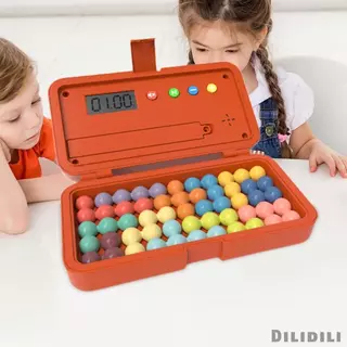 [Dilidili] ลูกปัดที่มีสีสันเกมปริศนาบล็อกตัวต่อพร้อมตัวจับเวลาทักษะมอเตอร์ละเอียด 3D เกมกระดานปริศนาสําหรับชายหญิงเด็กวัยรุ่น 7+