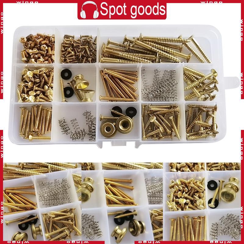 WIN 9 ประเภทกีตาร์สกรู Assortment สําหรับ w Springs สําหรับกีตาร์ไฟฟ้าสวิทช์คอ P