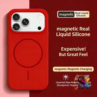หรูหรา ซิลิโคนแม่เหล็กเคสโทรศัพท์สําหรับ ไอโฟน 17 16 15 14 13 12 11 มือโปร สูงสุด 14/15/16บวก ซิลิโคนปลอกสีสวย รอบด้านกันกระแทกฝาครอบป้องกัน