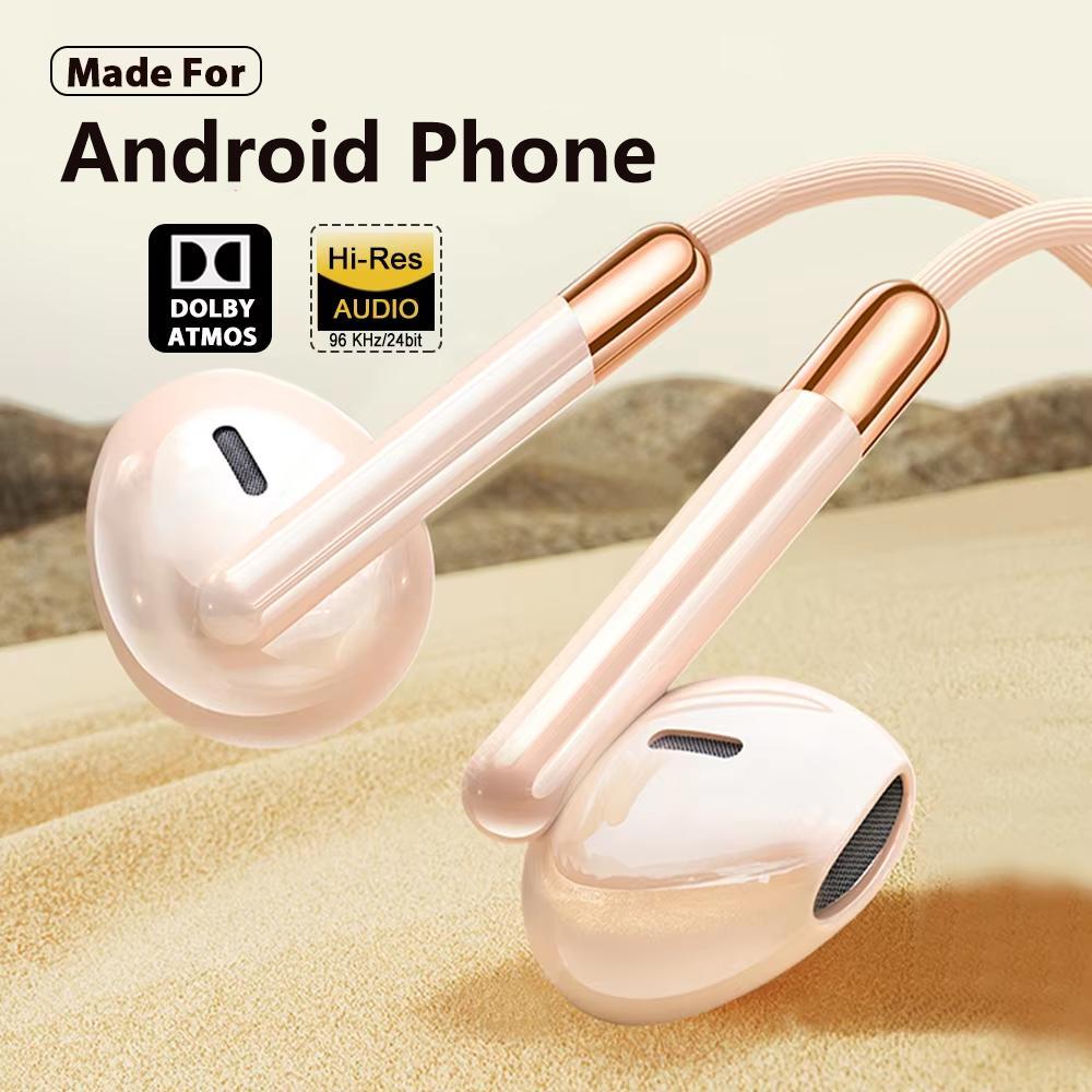 P15 หูฟังอินเอียร์ แบบมีสาย Type-C 3.5 มม. พร้อมไมโครโฟน สําหรับสมาร์ทโฟน ชุดหูฟังเกม