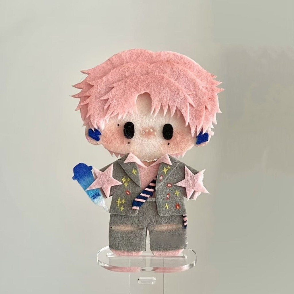 น่ารักสีชมพู Mao Ziyu โฮมเมดไม่ทอวัสดุสําเร็จรูปกระเป๋านักเรียนอุปกรณ์เสริมจี้แต่งตัวของขวัญ Ziyu จี