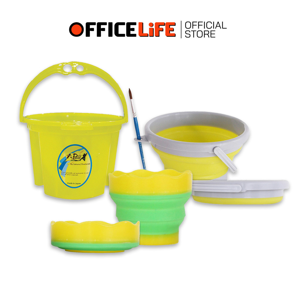 I-Paint (ไอเพ้นท์) ถัง ถังล้างพู่กัน พับได้ รุ่น IP-WP-06 / IP-WP-07 / IP-WP-110 ( 1 ถัง )