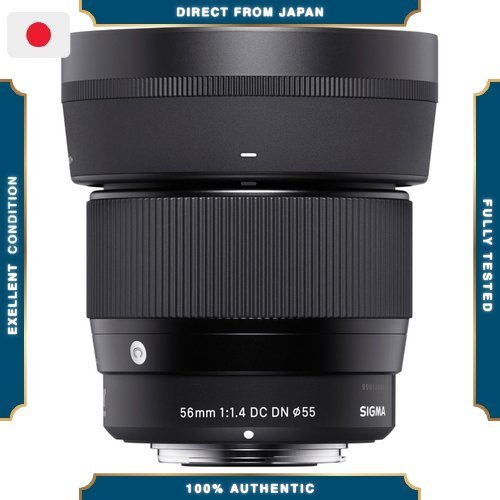 【Excellent】 เลนส์ Sigma 56mm F1.4 DC DN, Micro Four Thirds, โฟกัสเดี่ยว, เทเลโฟโต้, MFT, มิเรอร์เลส,