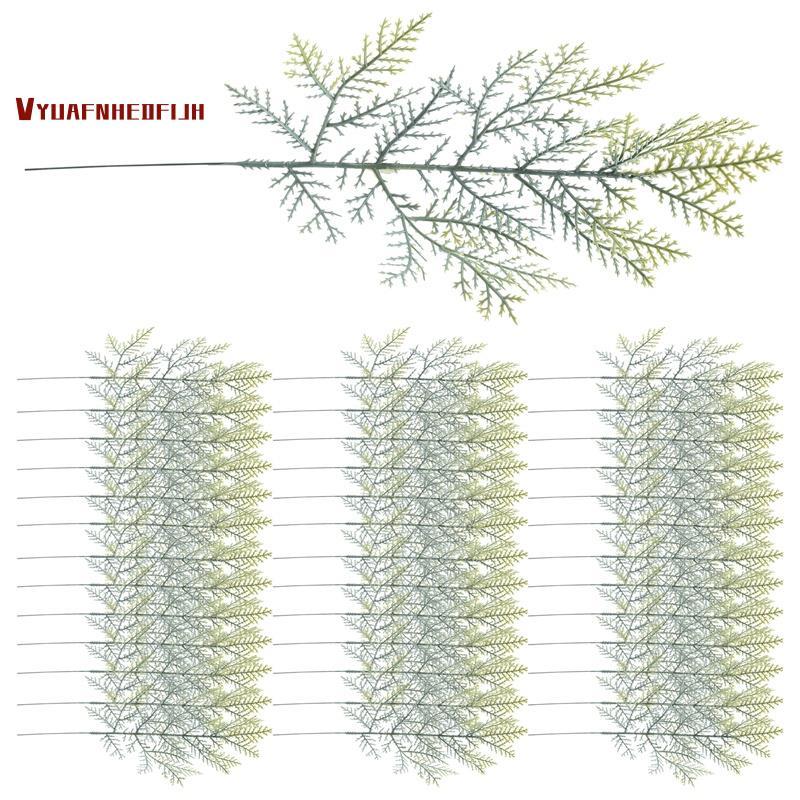 40 ชิ้นประดิษฐ์ Cedar Sprigs Faux Cedar สาขา Cedar Stems Sprigs Picks DIY อุปกรณ์เสริมสําหรับคริสต์ม