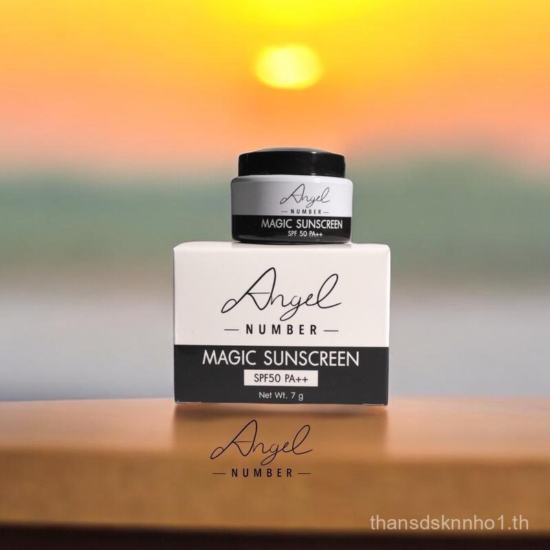 ครีมกันแดดผิวเรียบเนียน ANGEL NUMBER เมจิค ซันสกรีน SPF 50 PA++ ขนาด 7กรัม(แองเจิ้ลนัมเบอร์) ใบหน้า 