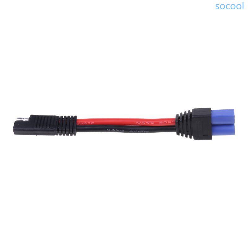 Soc * 10 AWG SAE To EC5 ชายปลั๊ก SAE แหล่งจ่ายไฟอะแดปเตอร์ยานยนต์สาย SAE To EC5 หญิงปลั๊ก Conn