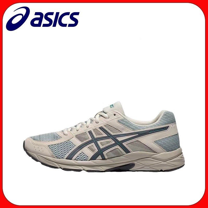 Hot Cushion Asics Gel-Contend 4 Asics รองเท้าผู้ชายรองเท้าผู้หญิงรองเท้าวิ่งจ๊อกกิ้งกีฬารองเท้าสีเทา