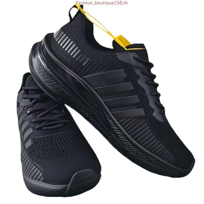 รองเท้าผ้าใบBAOJI รองเท้าไลฟ์สไตล์ผู้ชายและหญิง รุ่น BJM1122 size 37-45 BJM1166A size 46-47 สีดำล้วน