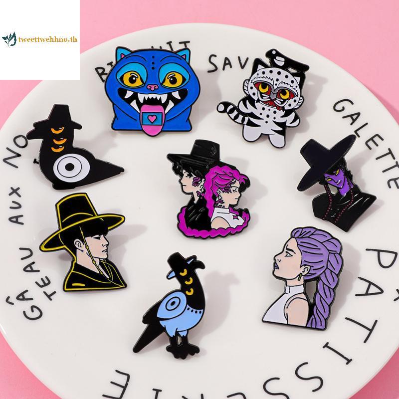เข็มกลัดโลหะผสม Tweetwehhno K-Pop Demon Hunter Charm เครื่องประดับและของสะสมสำหรับแฟน anime และ K-po