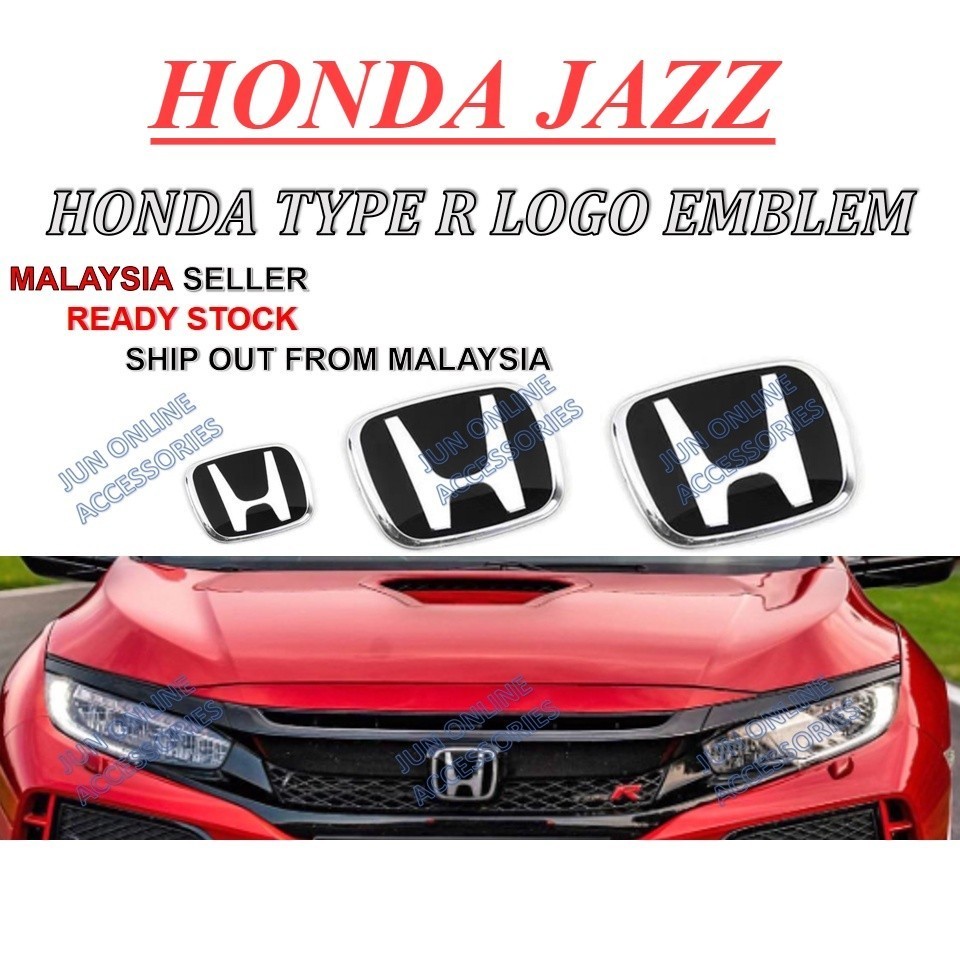 Honda Jazz Fit GD GK GE Logo Emblem BLACK SILVERauto parts ของแต่งรถ