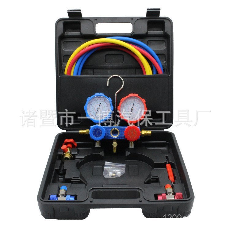 เครื่องมือวัดสารทําความเย็นสูญญากาศฟลูออไรด์r134aเครื่องวัดความดันสารทําความเย็นรถยนต์เครื่องปรับอาก