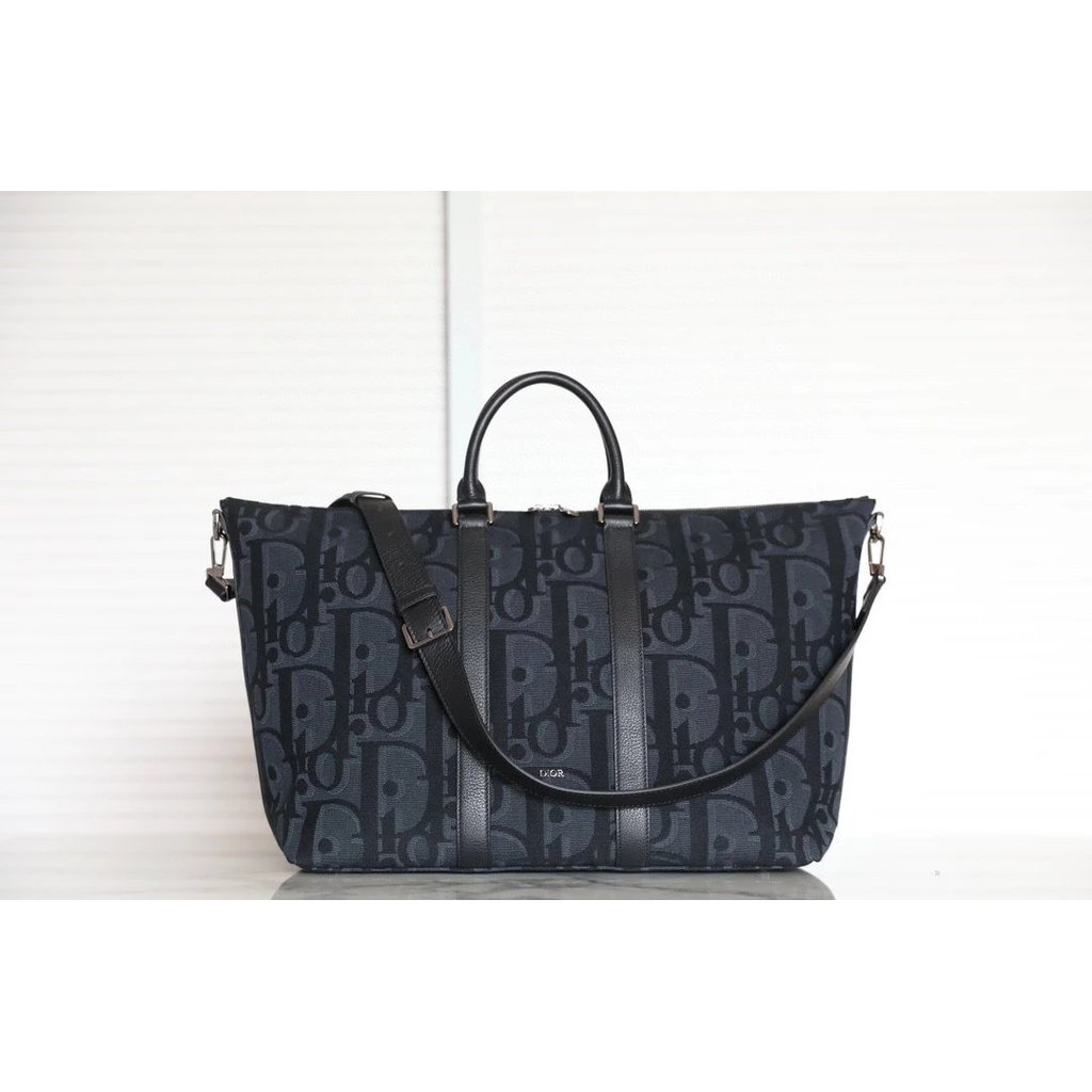 Dior ผ้าคุณภาพสูง, สินค้าใหม่ผู้เข้าพัก 40 กระเป๋าเดินทาง, ผ้าโลโก้ขนาดใหญ่, ขนาดใหญ่-ความจุไหล่เดีย
