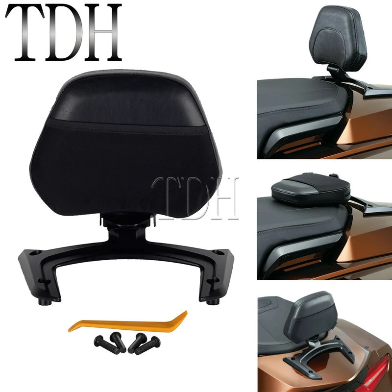 TDH Motorcycle Detachable Passenger Backrest Sissy Bar Back Pad For Honda GL1800B Goldwing 1800 F6B 