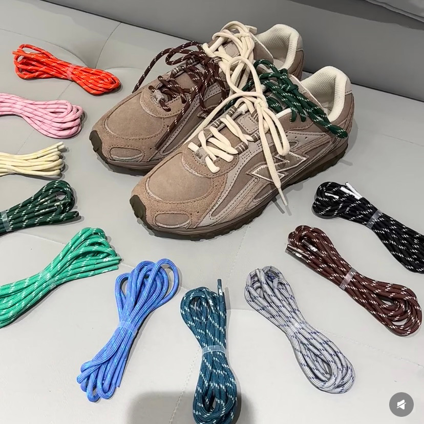 Shoelaces Shoelaces เหมาะสําหรับ 204 Thin-Soled หนังเชือกผูกรองเท้า Moral Training mi Lace-Up Polka Dot คู่เชือกผูกรองเท้าแบน