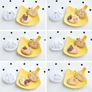 แม่พิมพ์คุกกี้การ์ตูนลูกแมวน่ารัก CatDIY Stampcookie เครื่องตัดอุปกรณ์เบเกอรี่