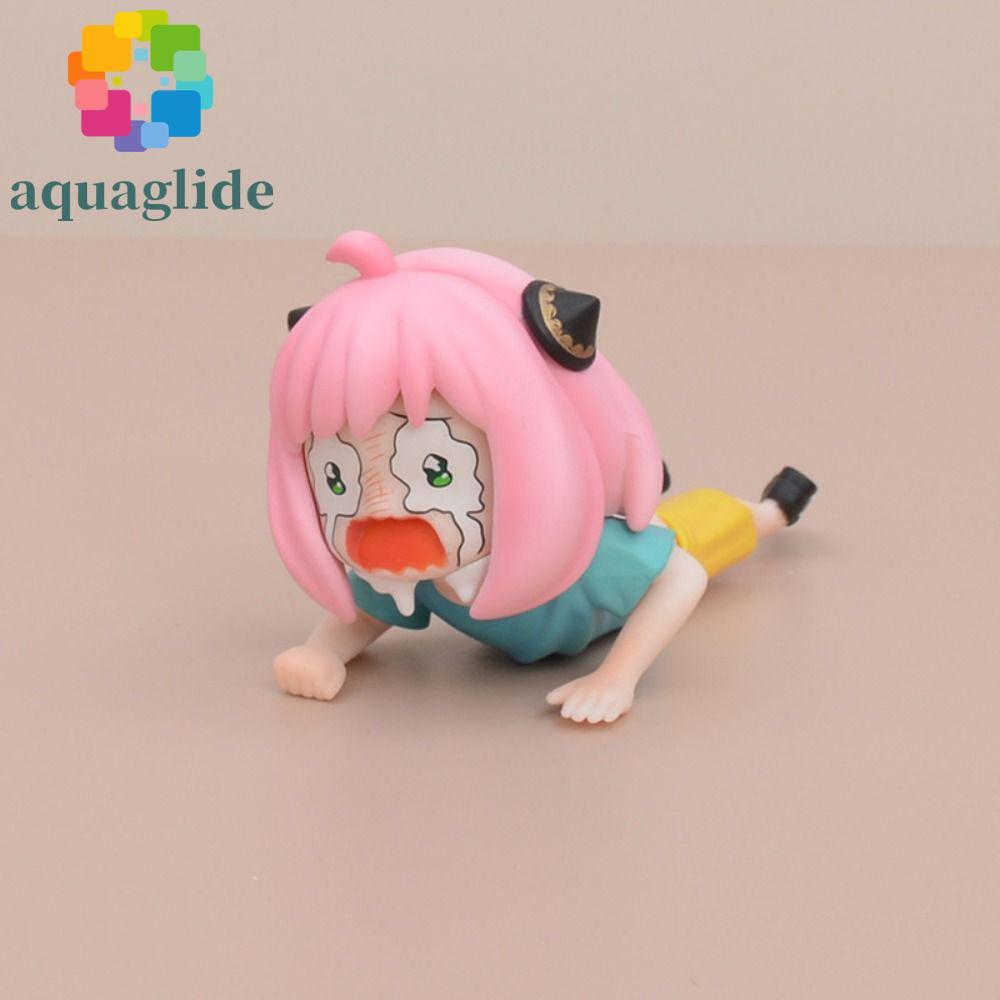 AQUAGLIDE Spy Family Anya Action Figure, PVC Spy Family Anime Spy X Family Figure, น่ารัก Anya Forge