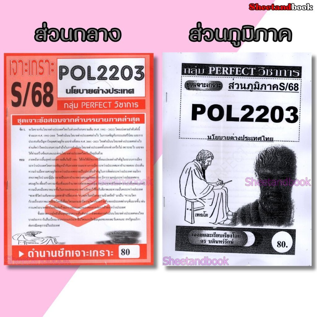 ชีทราม POL2203 (PS339) นโยบายต่างประเทศ (ข้อสอบอัตนัย) PERFECT