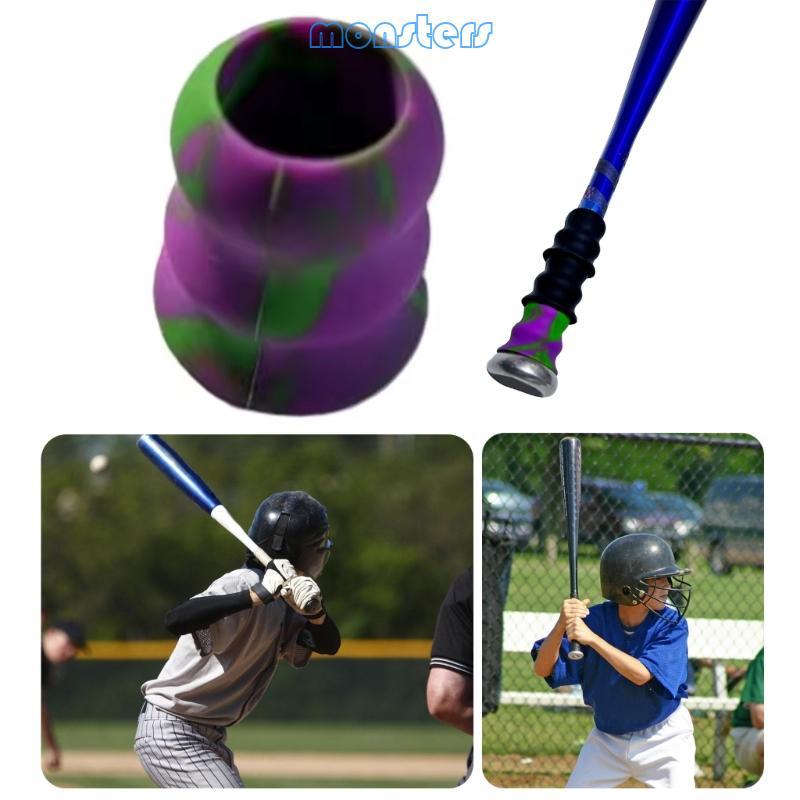 Mon Baseball Softball Bat Knob Choke Grip Baseball Silicone Taper Sleeve Accessory