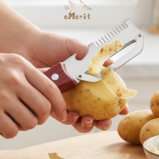 Pisau Dapur Stainless Steel Tajam Peeler Multifungsi Sayuran Buah Pengupas Pemotong Kentang Alat Kupas Pembuka Botol Pembersih Sisik Ikan