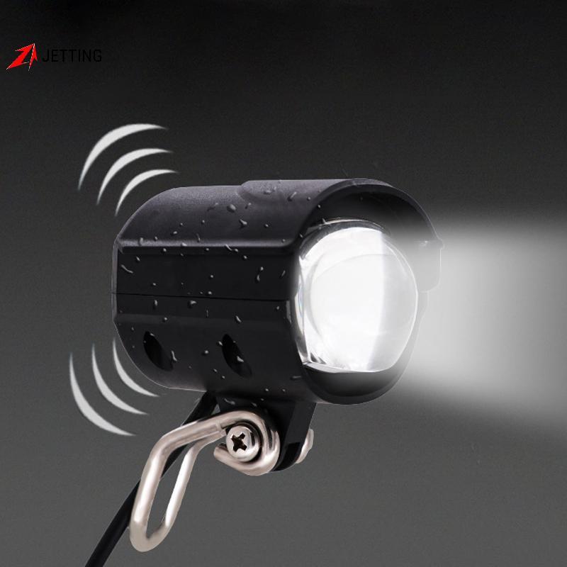 FSTH 36V-72V E-Bike Horn Light สกู๊ตเตอร์ LED ไฟหน้ากันน้ํา 2 In 1 โคมไฟฮอร์นรถจักรยานยนต์จักรยานไฟฉ