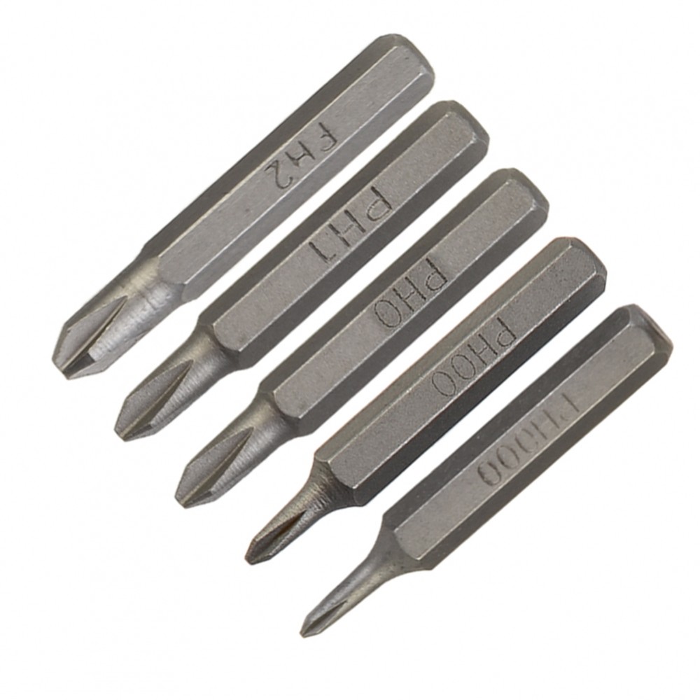 Magnetic Chrome Plated 28mm Screwdriver Bits PH0000 PH000 PH00 PH0 PH1 PH2