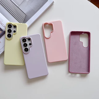 เคสซิลิโคนเหลวระดับพรีเมียมสําหรับ Samsung S26 S25 S24 Ultra Plus เคสป้องกันกันกระแทกลายนิ้วมือ