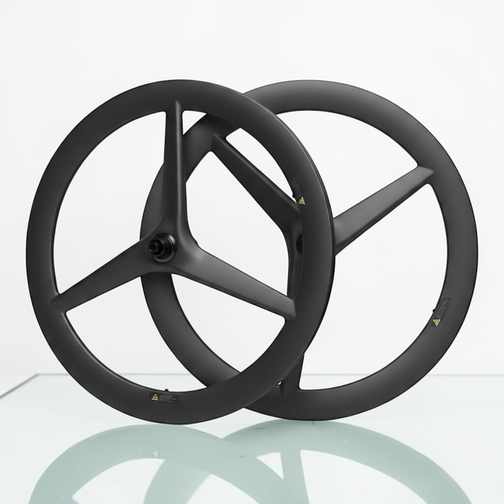 ล้อจักรยานคาร์บอน 3 ก้าน 700C รุ่น 55mm 3 Spoke Wheel