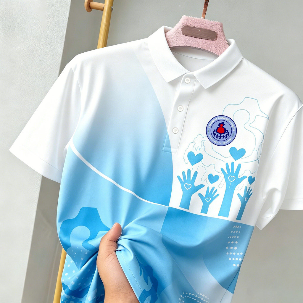 ใส่ทํางานก็สวยด้วย - สี่สีคุณภาพสูงเสื้ออาสาสมัครสาธารณสุขประจําหมู่บ้านเสื้อโปโลชายดีไซน์ล้ํา- OTB ประเภท 3