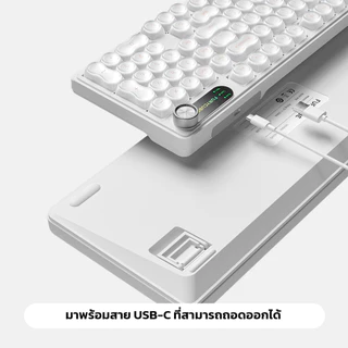 iwachi คีย์บอร์ด FURYCUBE IP98 ปุ่มยาง 98 Keys แบบมีสาย โหมดไฟRGB Mechanical Feel