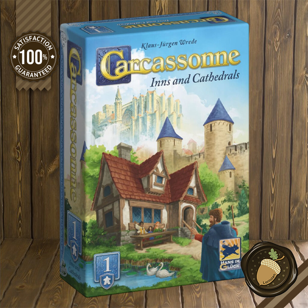 Carcassonne: 1 Inns & Cathedrals Expansion Board Game ส่วนเสริม บอร์ดเกม