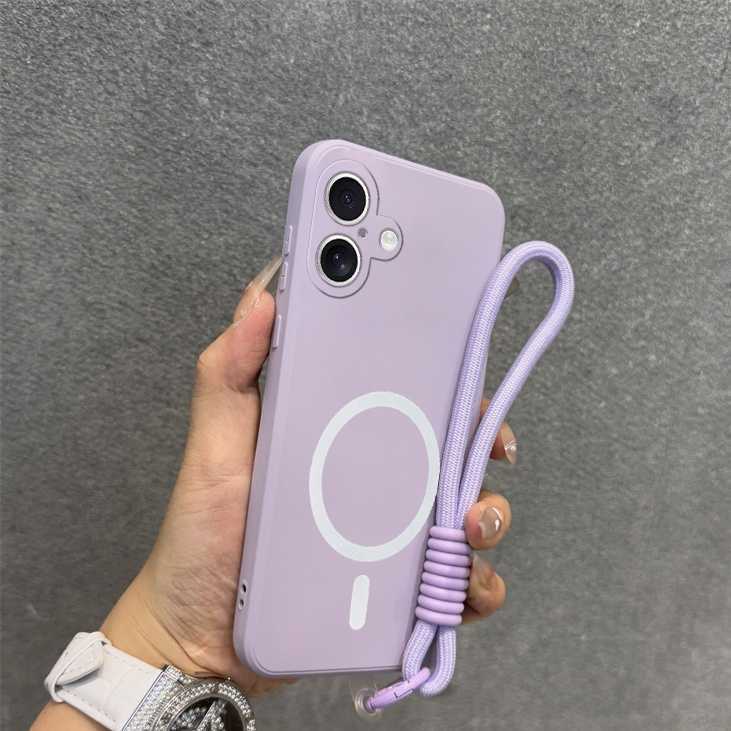ปลอกสําหรับ iPhone 17 17 pro max 17 Air 16 Pro max 16 plus 16E เคสโทรศัพท์พร้อมเชือกเส้นเล็กความงามช