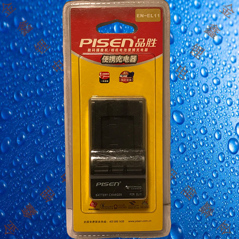 Pinsheng EN-EL11/TS-FC008 เครื่องชาร์จแบตเตอรี่กล้องดิจิตอล Nikon S550/S560/S660