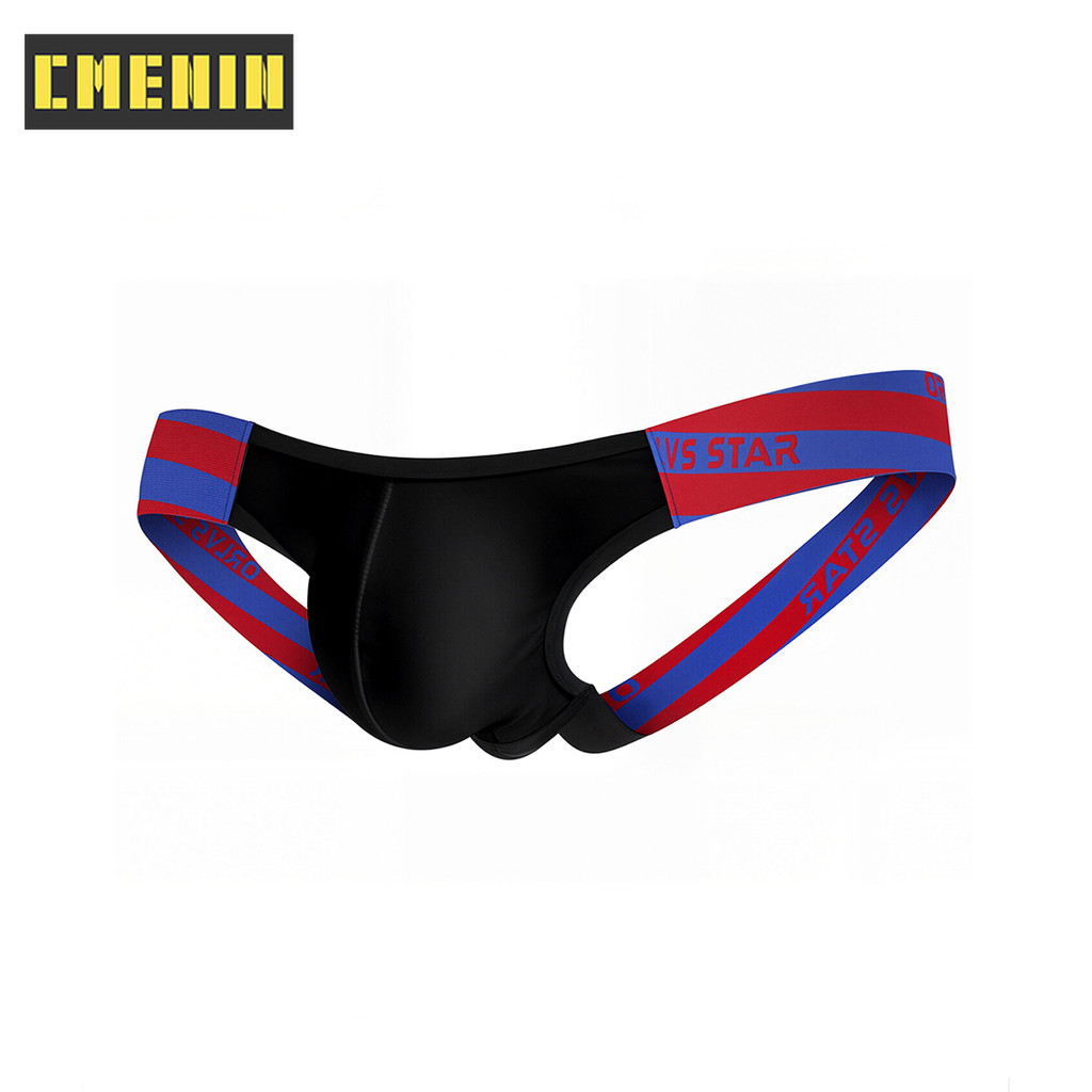 CMENIN 1 ชิ้นผ้าฝ้าย Dot Breathable ผู้ชายชุดชั้นในทองผู้ชาย Jocksps ขายร้อนกางเกง Mens Thongs OR503