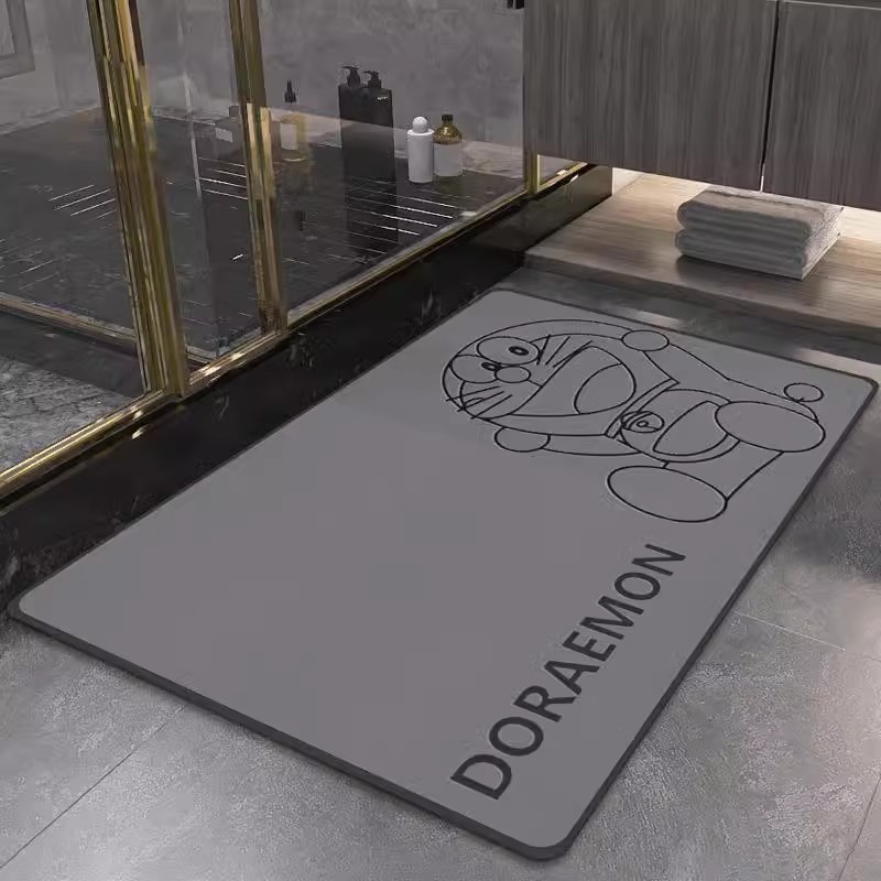 Simple Soft Diatom Mud พรมปูพื้นห้องน้ํา Strong Absorbent Foot Mat ประตูห้องน้ํา Quick-Drying Anti-S