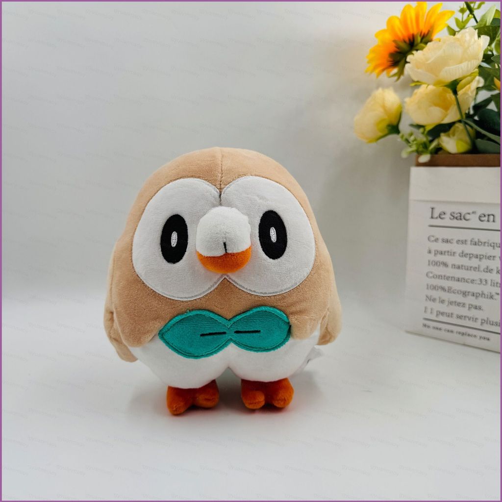ZY1 Pokemon Rowlet ตุ๊กตาตุ๊กตาของขวัญสําหรับสาวตกแต่งบ้านตุ๊กตาของเล่นสําหรับเด็กคอลเลกชัน YZ1