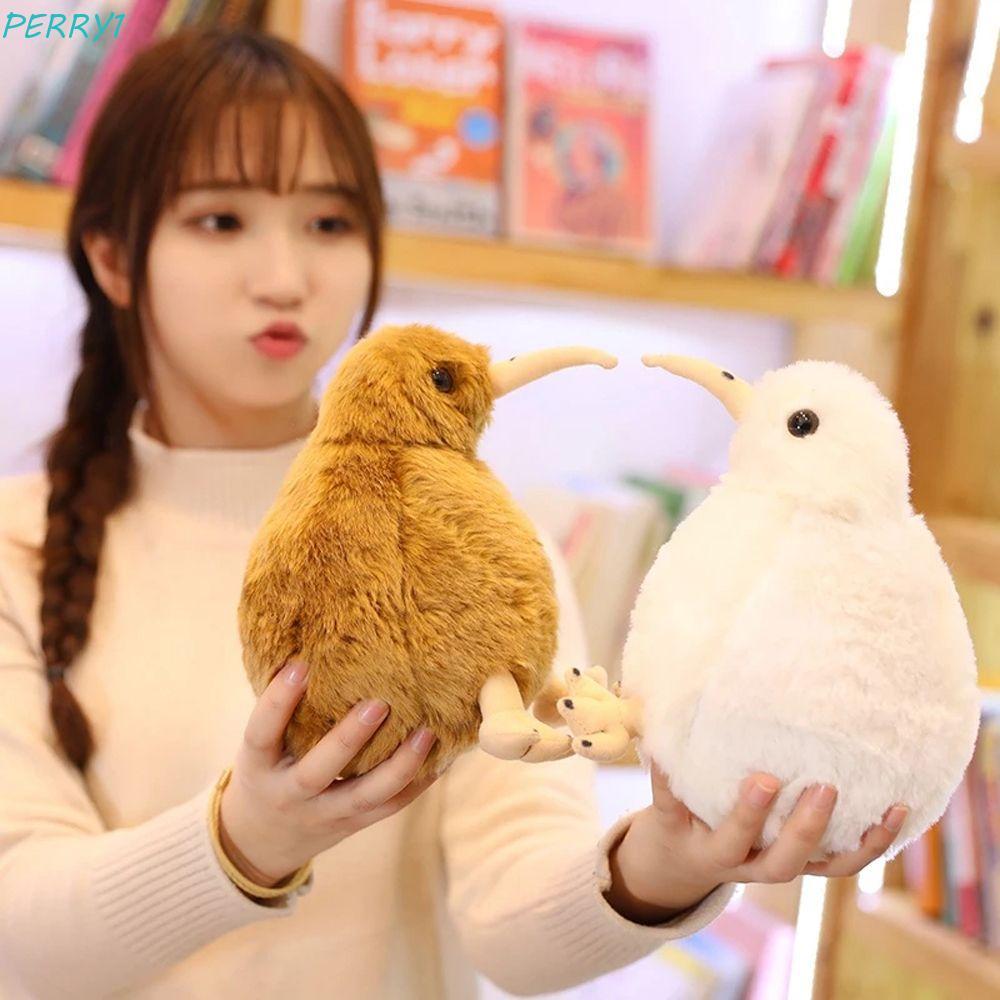 PERRY Kiwi Bird Plush ของเล่นเด็กตุ๊กตาเหมือนจริง Kiwi Bird วันเกิดเด็กตกแต่งบ้าน Zealand Bird ของเล