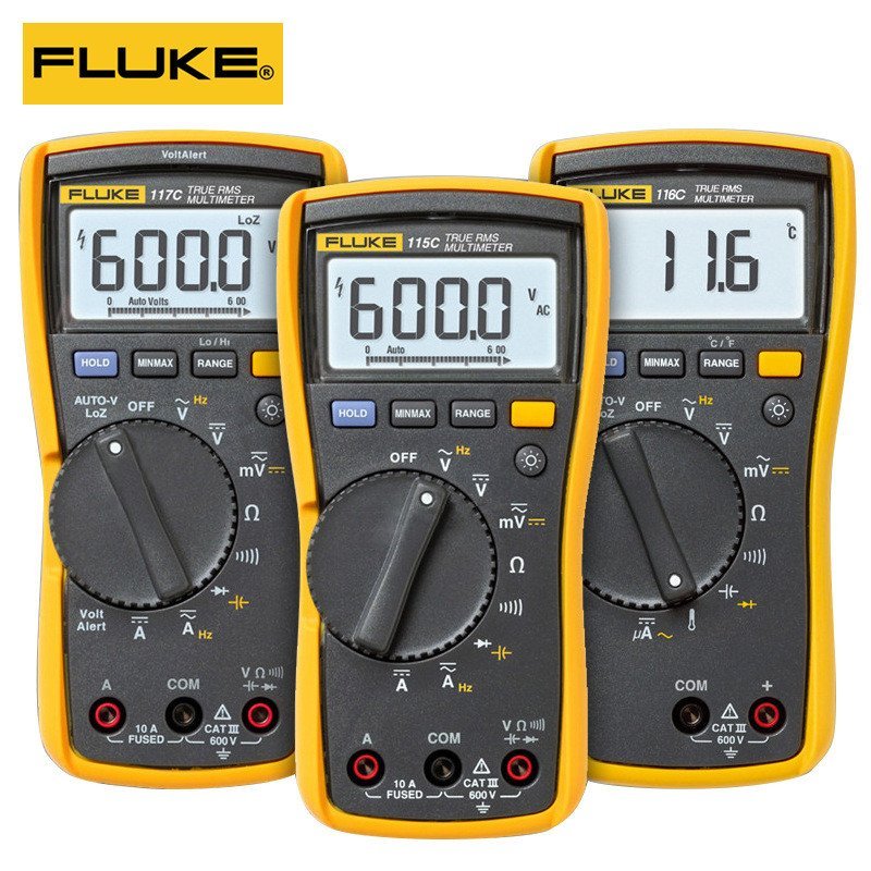 FLUKE FLUKE FLUKE F117C มัลติมิเตอร์แบบดิจิตอลเหมาะสําหรับการตรวจจับบุคลากรระดับมืออาชีพ มัลติมิเตอร