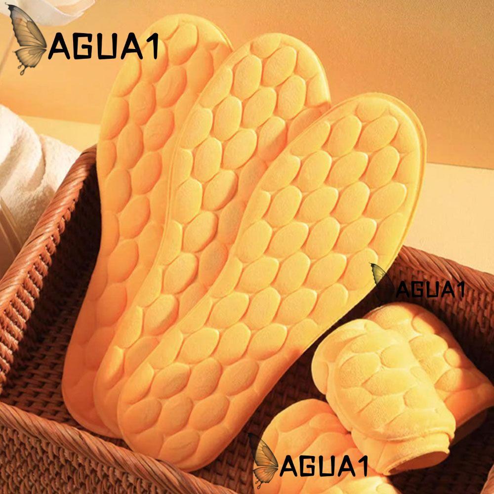 AGUA1 Keep Warm Thicken Insole, Keep Warm Memory Foam Foam รองเท้าพื้นรองเท้า, นวด Breathable เบาะนว