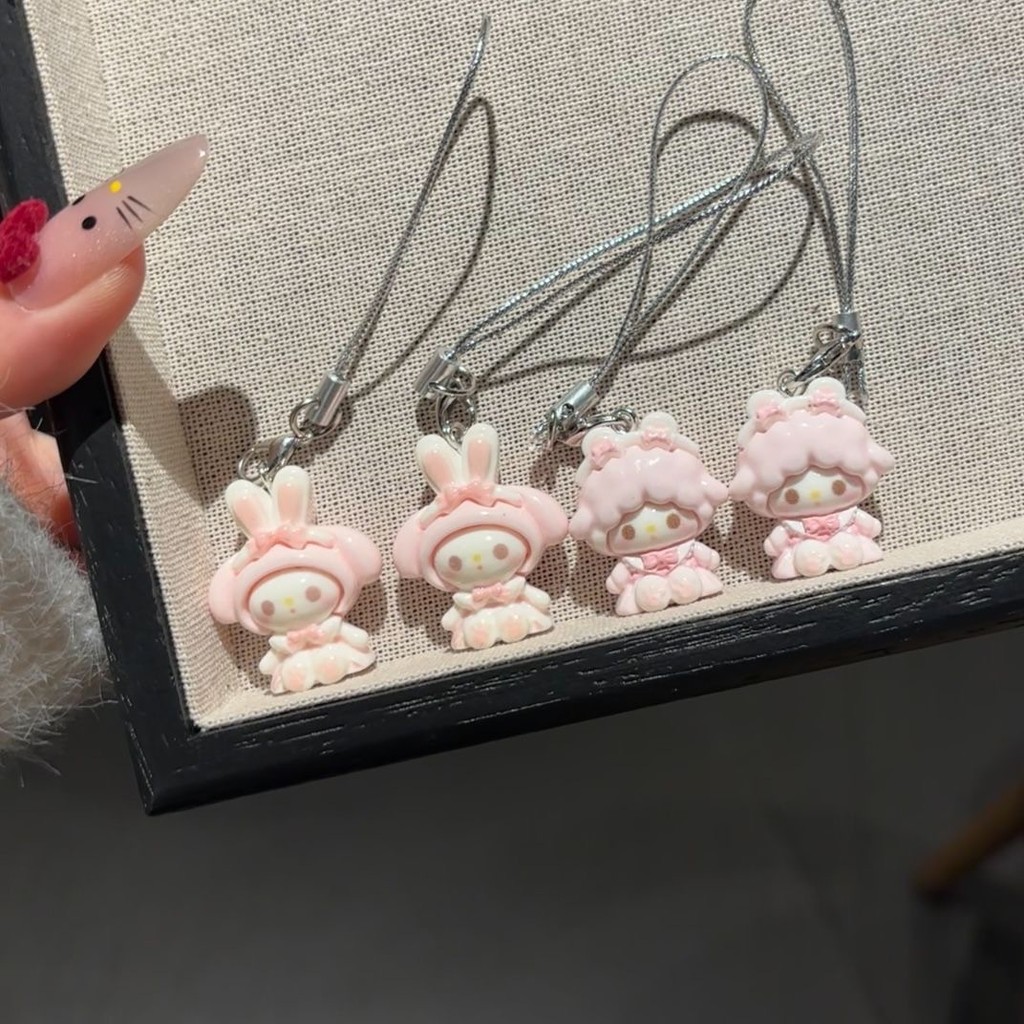 การ์ตูนน่ารักลูกแกะ ทํานอง เรซิ่นจี้พวงกุญแจตุ๊กตาของเล่นกระเป๋าเป้สะพายหลังตกแต่งเพื่อน - รูปที่ 6