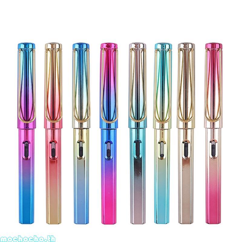 Mocho Gradient Color Fountain ปากกาตลับหมึกขนาดใหญ่หมุนเติม 0 5 มม.F Nib