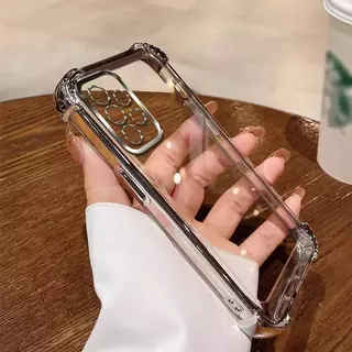 01เคสใส กันรอยเลนส์กล้อง ขอบสี กันกระแทก สำหรับ Oppo A60 A6XA6pro A5x A5proA16 A54 4G A18 A58 4G