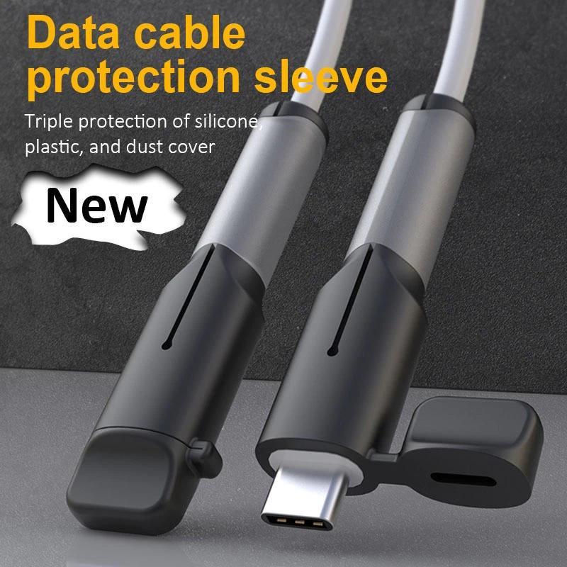 ตัวป้องกันสายชาร์จ ซิลิโคน ตัวป้องกันสายเคเบิล IP-18/20w ประเภท C / ฝาครอบสาย USB