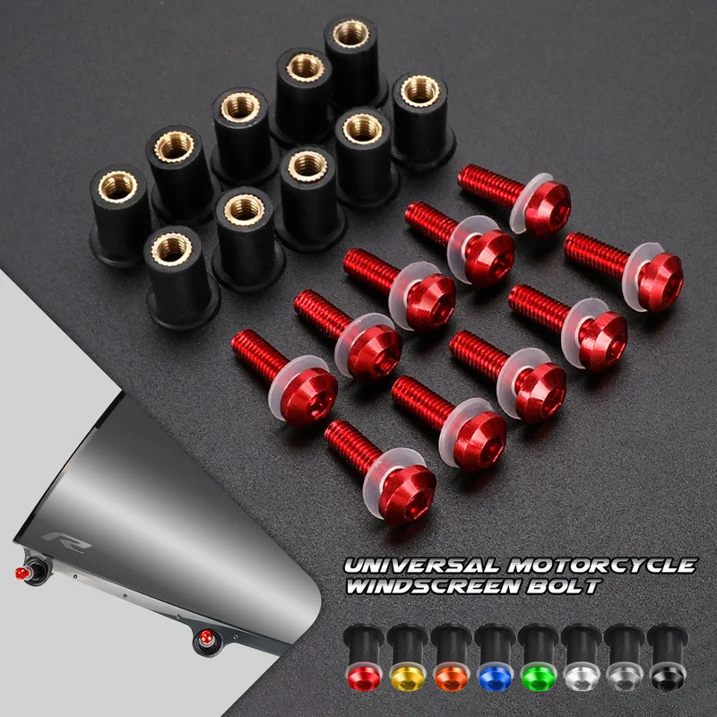 10PCS กระจก Fairing Bolts สําหรับ Honda SH 125 300 350 150 i SH125 SH150 SH300 SH125i SH150i SH300i 