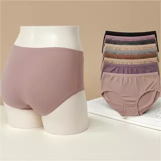 【กางเกงในเอวสูงใส่สบาย】ทรงกระชับ ไม่ม้วน ไม่รัดขอบ｜มีหลายสี แพ็คสุดคุ้ม