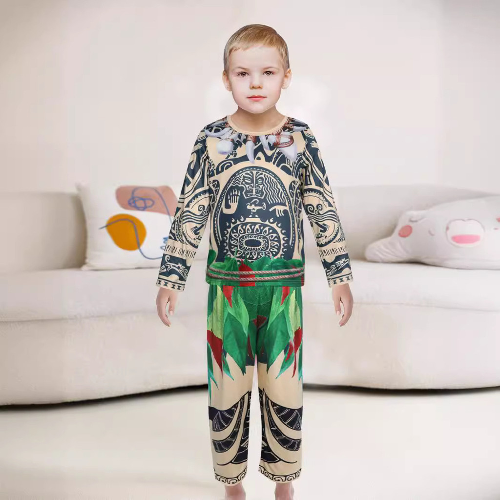 ฮาโลวีนเครื่องแต่งกาย buwan ng wika เครื่องแต่งกายสําหรับเด็ก/สาว moana เครื่องแต่งกายสําหรับเด็กการ