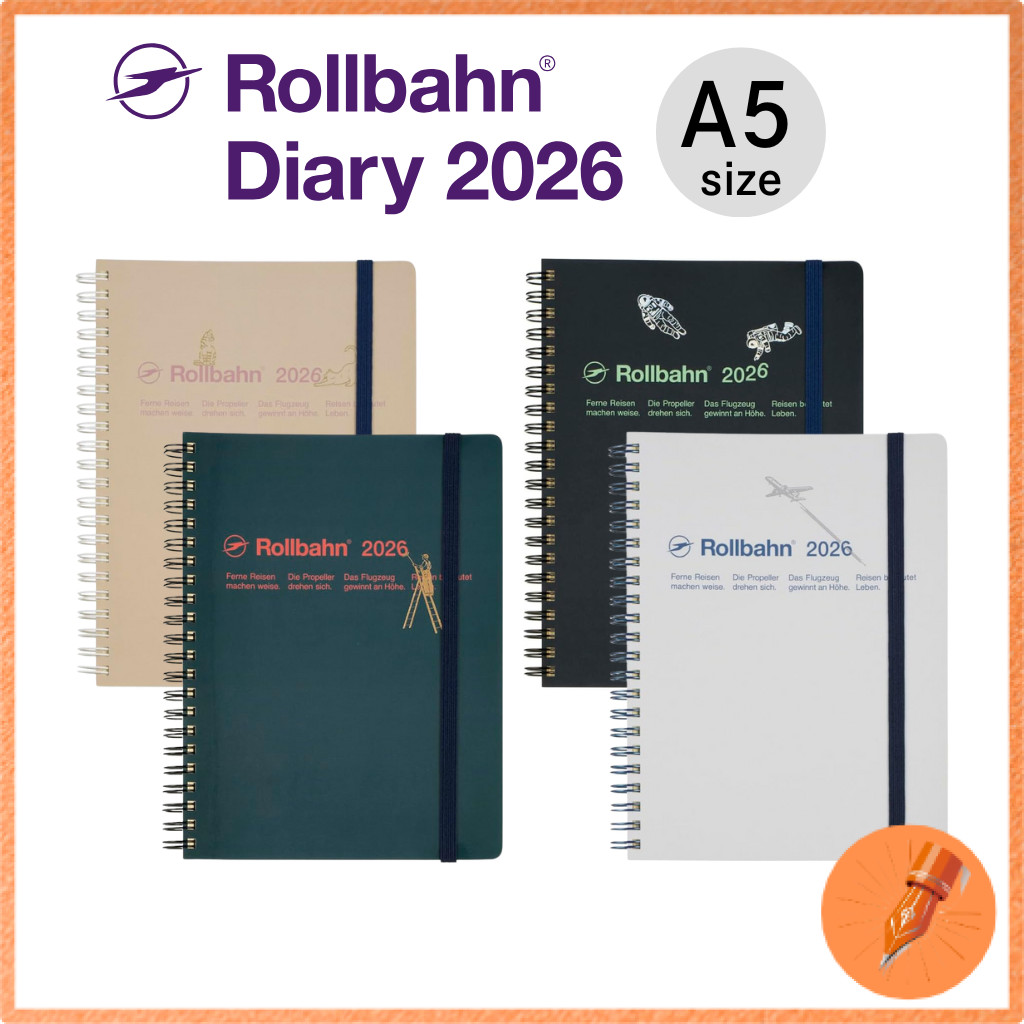 Delfonics Rollbahn 2026 Diary Graffiti A5 Monthly Planner – Starting October 2025