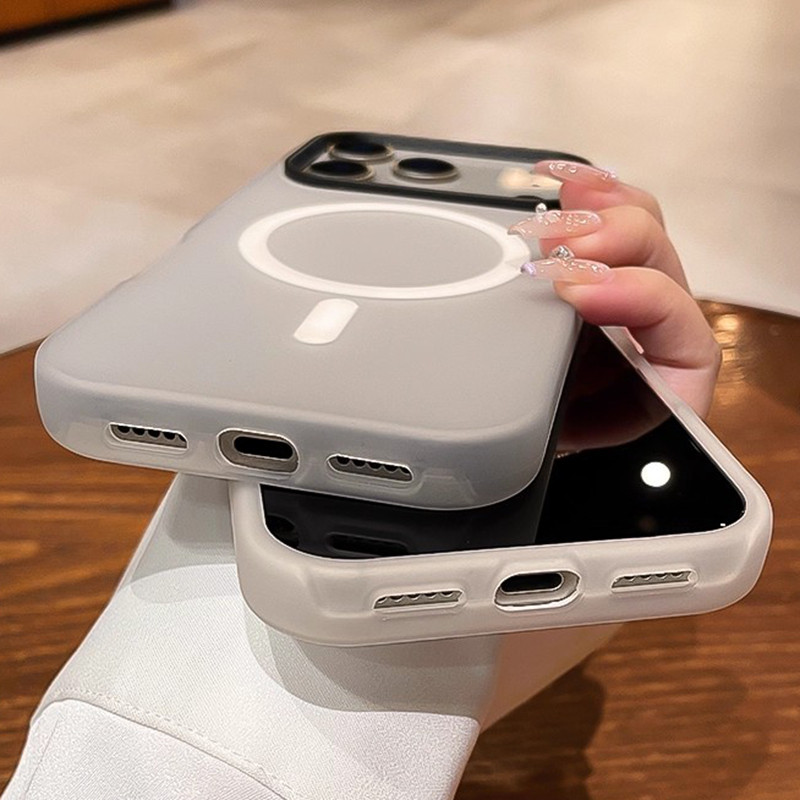 สําหรับXiaomi Redmi 15C 14C 13 Redmi A5 A4 A3 Pro Poco C71 C75 C85 โปร่งแสงMatteแม่เหล็กเคสโทรศัพท์สีลูกกวาดกันกระแทกซิลิโคนแข็งฝาครอบ - รูปที่ 7