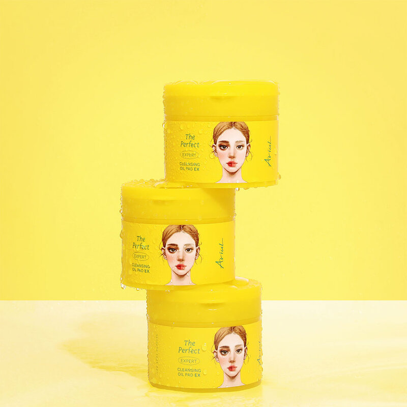 ARIUL The Perfect Cleansing Oil Pads Ex 60 Pads แผ่นทำความสะอาดผิว อะรีออล ช่วยขจัดเครื่องสำอางและเซลล์ผิวที่ตายแล้ว. - รูปที่ 2
