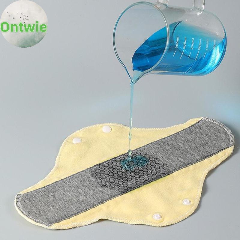 Ontwie แผ่นผ้าบางผ้าฝ้ายนุ่มล้างทําความสะอาดได้ Feminine Panty Liners ผ้าอนามัยผ้าเช็ดปากทุกวันนํากล